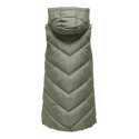 JDY Skylar Padded Hood Vest - Vetiver