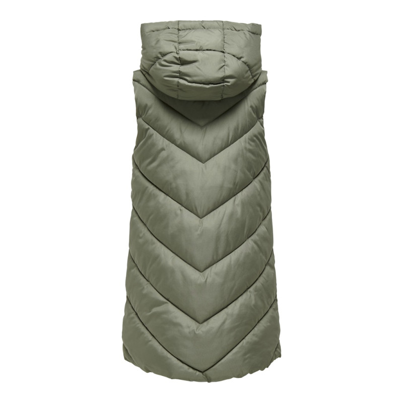 JDY Skylar Padded Hood Vest - Vetiver