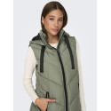 JDY Skylar Padded Hood Vest - Vetiver
