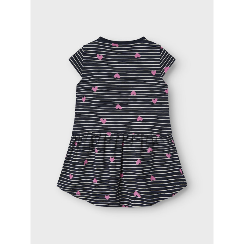 NAME IT MINI Vigga Capsl Kjole - Dark Sapphire / Hearts