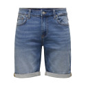 ONLY & SONS Ply Jog Denim Shorts - Medium Blue Denim