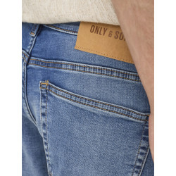ONLY & SONS Ply Jog Denim Shorts - Medium Blue Denim