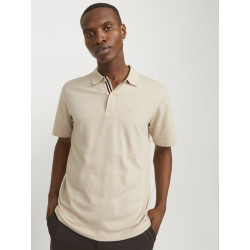 JACK & JONES Benjamin S/S Polo - Moonbeam