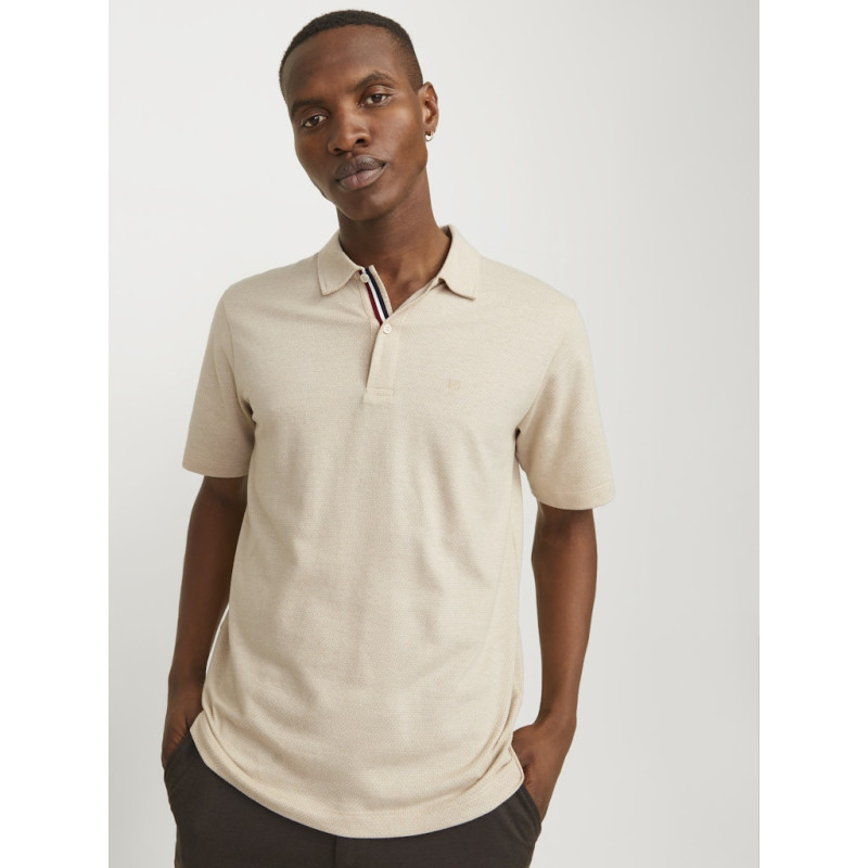 JACK & JONES Benjamin S/S Polo - Moonbeam