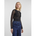 PIECES Sicca L/S Bodystocking - Sort