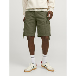 JACK & JONES Cole Barkley Cargo Shorts - Olive Night
