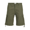 JACK & JONES Cole Barkley Cargo Shorts - Olive Night
