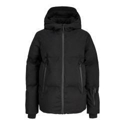 JACK & JONES Junior Fusion Technical Puffer Jakke - Sort