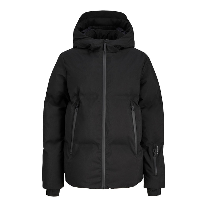 JACK & JONES Junior Fusion Technical Puffer Jakke - Sort