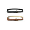 PIECES Oline 2-Pak Bælte - Sort/cognac