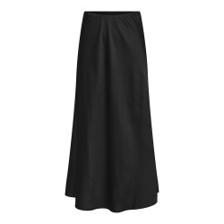 ONLY Mika Satin Lang Nederdel - Sort