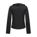 ONLY Mika Satin L/S Flæse Bluse - Sort