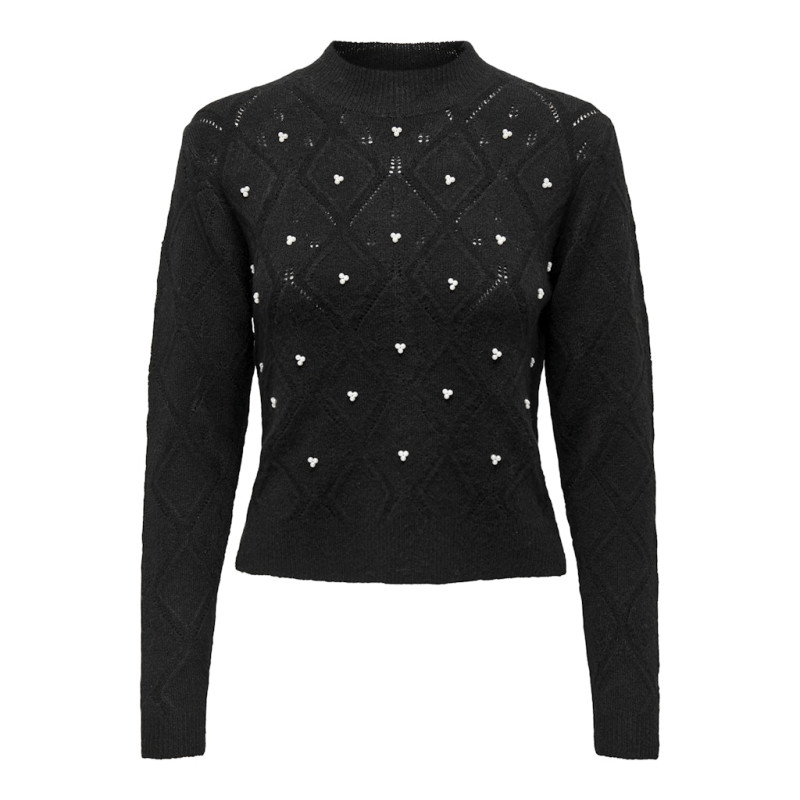 JDY Noomi L/S Strik Pullover - Sort