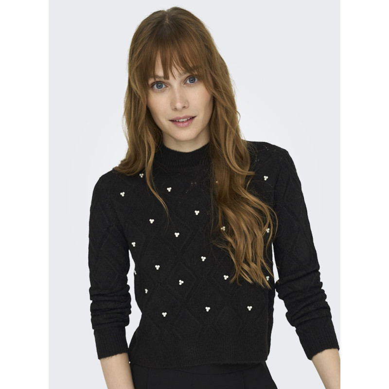 JDY Noomi L/S Strik Pullover - Sort