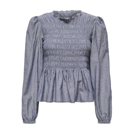 JDY Nellie L/S Smock Bluse - Turbulence