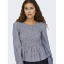 JDY Nellie L/S Smock Bluse - Turbulence