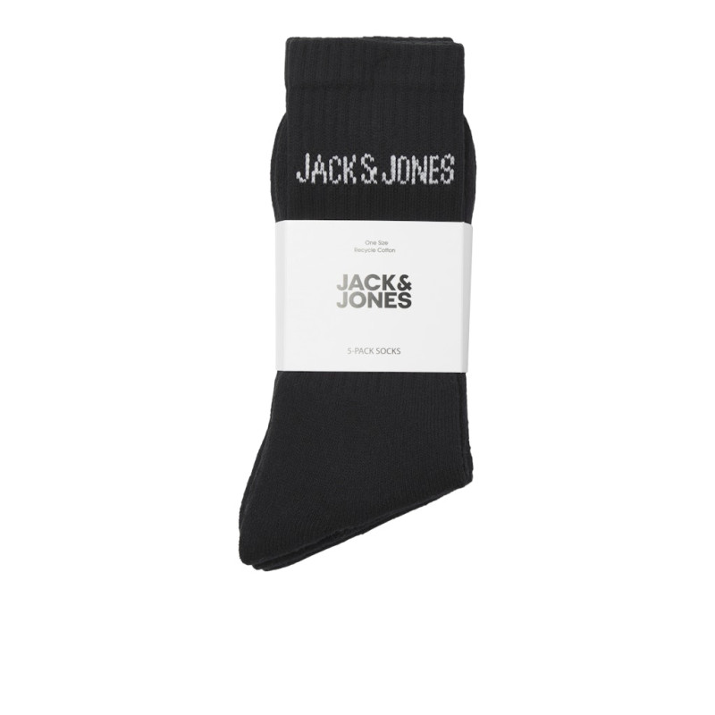 JACK & JONES JUNIOR Regen 5-Pak Tennis Sokker - Sort