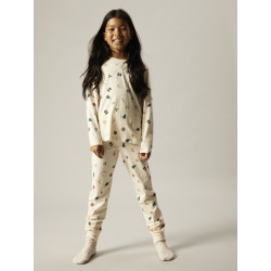 NAME IT KIDS Vismas L/S Natsæt - Whitecap Gray / Xmas