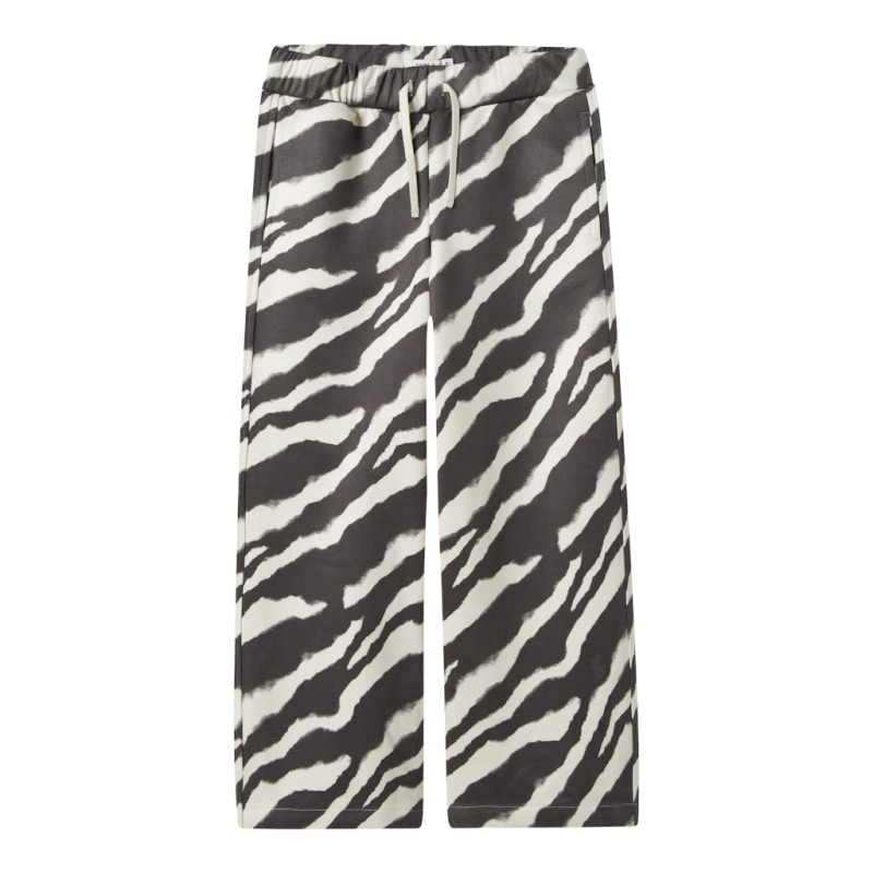 NAME IT KIDS Ofelias Bukser - Sort / Zebra