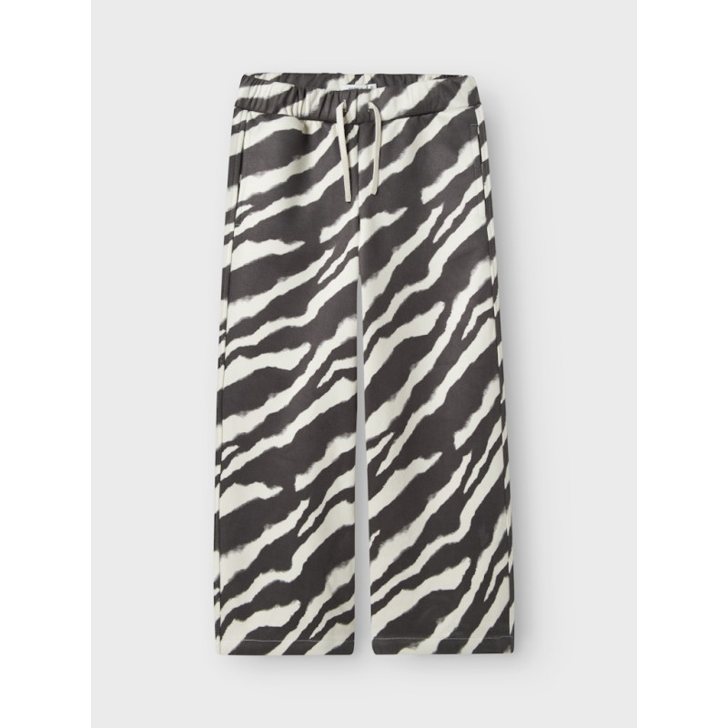 NAME IT KIDS Ofelias Bukser - Sort / Zebra