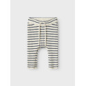 NAME IT BABY Ostripe Strik Bukser - Insignia Blue / Cloud Dancer