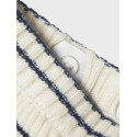 NAME IT BABY Ostripe Strik Bukser - Insignia Blue / Cloud Dancer