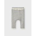 NAME IT BABY Ostripe Strik Bukser - Insignia Blue / Cloud Dancer