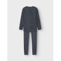 NAME IT KIDS Silver Seamless Baselayer Sæt - Grey Melange