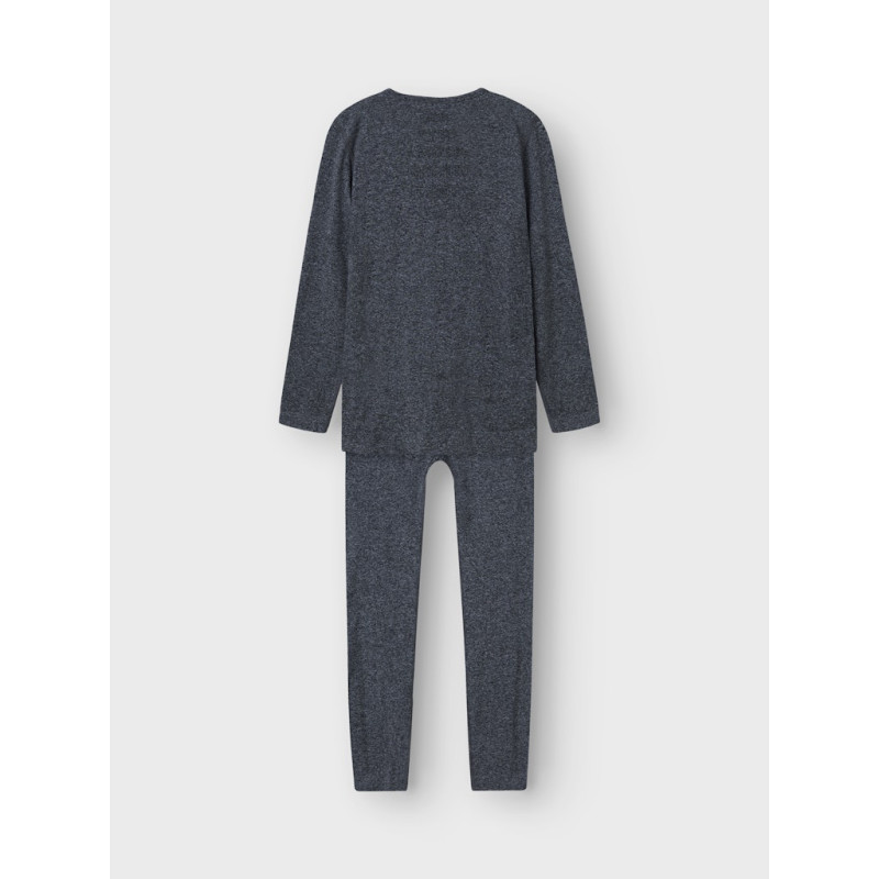 NAME IT KIDS Silver Seamless Baselayer Sæt - Grey Melange