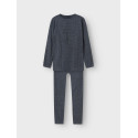 NAME IT KIDS Silver Seamless Baselayer Sæt - Grey Melange
