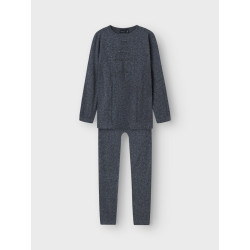 NAME IT KIDS Silver Seamless Baselayer Sæt - Grey Melange