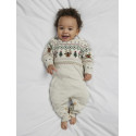 NAME IT BABY Ralko L/S Strik Dragt - Peyote Melange