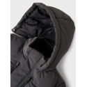 NAME IT KIDS Medow03 Puffer Jakke - Grey Pinstripe