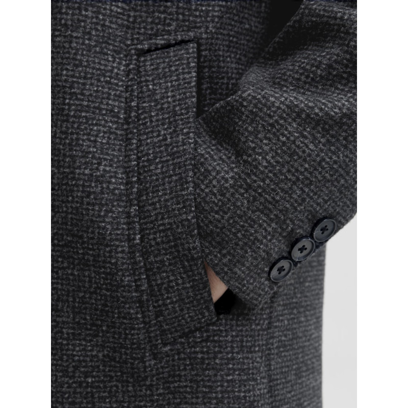 JACK & JONES PLUS Keith Uld Frakke - Charcoal Gray