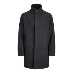 JACK & JONES PLUS Keith Uld Frakke - Charcoal Gray