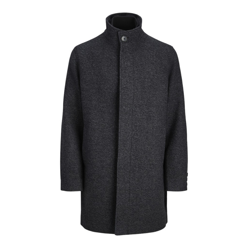 JACK & JONES PLUS Keith Uld Frakke - Charcoal Gray