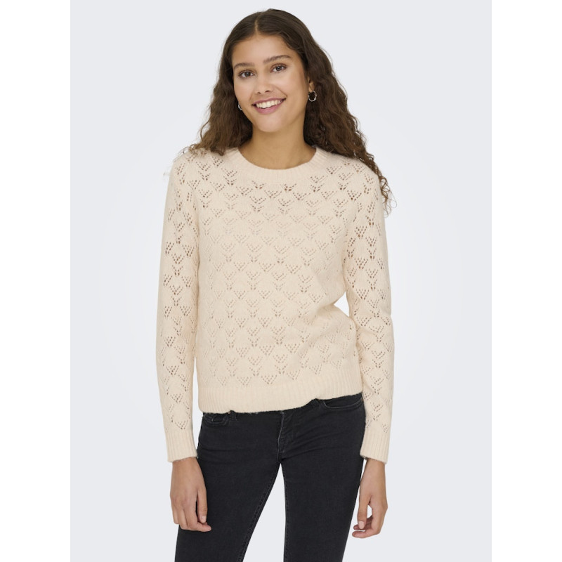 JDY Amanda Strik Sweater - Whitecap Gray