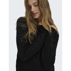 JDY Amanda Strik Sweater - Sort