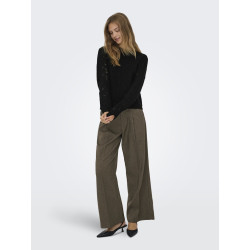 JDY Amanda Strik Sweater - Sort