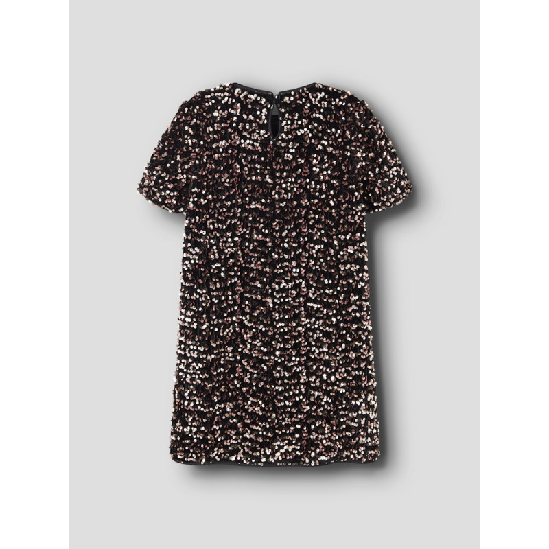 NAME IT KIDS Runica Paillet Kjole - Copper