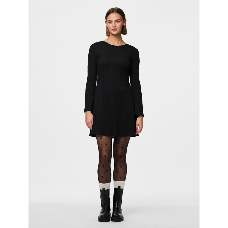 PIECES Nia Hjerte Nylonstrømper - Sort