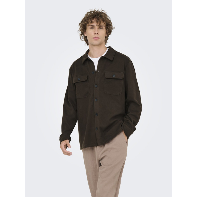 ONLY & SONS Newkodyl Overshirt - Mulch