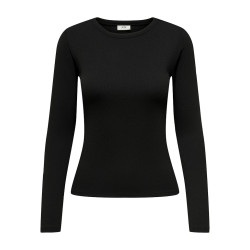 JDY Solar L/S Bluse - Sort