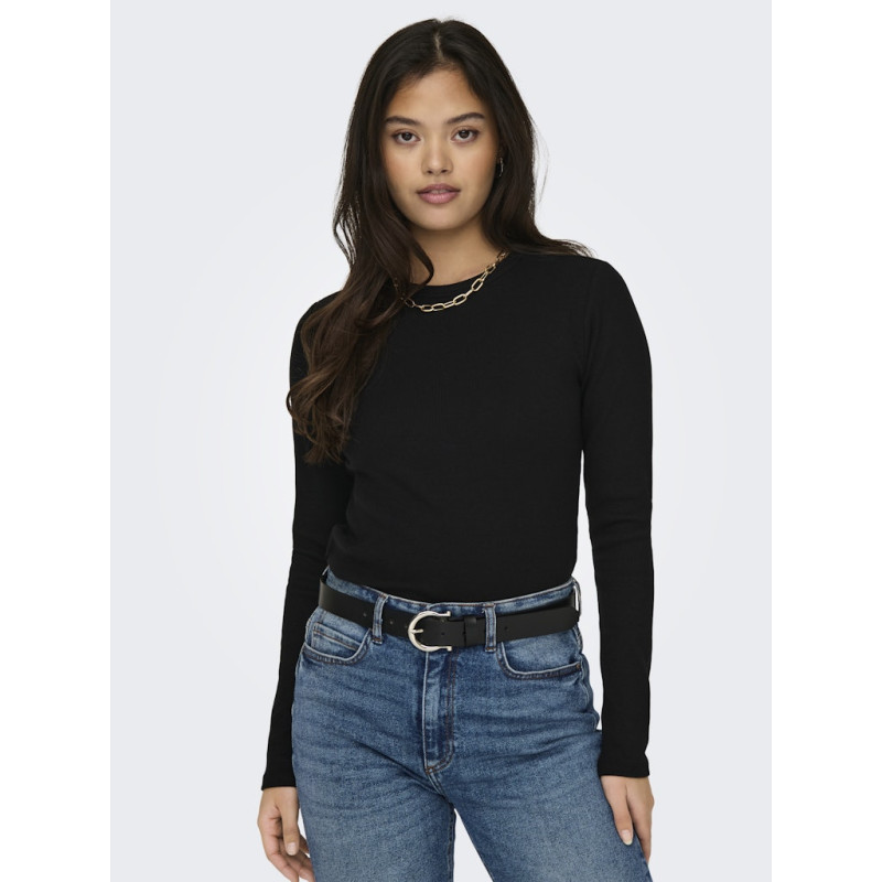 JDY Solar L/S Bluse - Sort