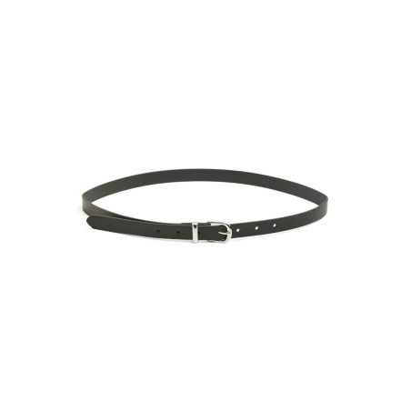 PIECES Myra Tyndt Bælte - Sort / Silver Buckle