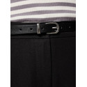 PIECES Myra Tyndt Bælte - Sort / Silver Buckle
