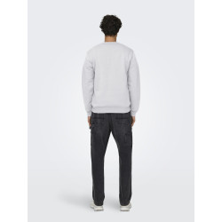 ONLY & SONS Ceres Sweatshirt - Super Light Grey Melange