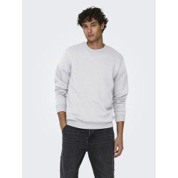 ONLY & SONS Ceres Sweatshirt - Super Light Grey Melange