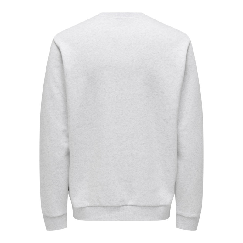 ONLY & SONS Ceres Sweatshirt - Super Light Grey Melange