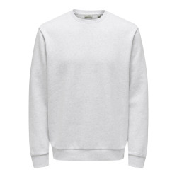 ONLY & SONS Ceres Sweatshirt - Super Light Grey Melange